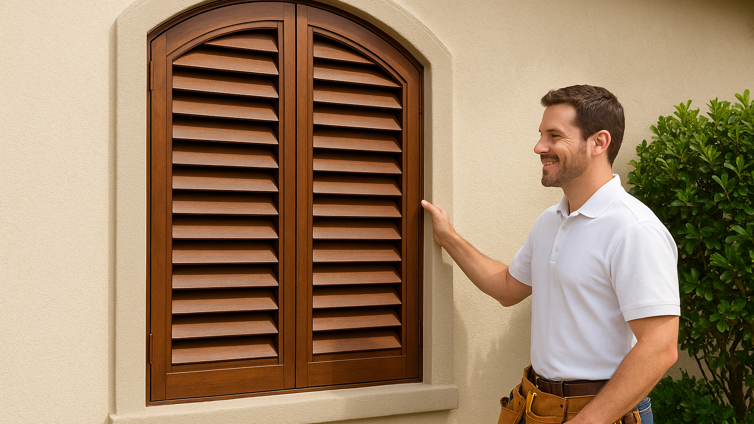 The Top Pick for Custom Arched Wood Shutters